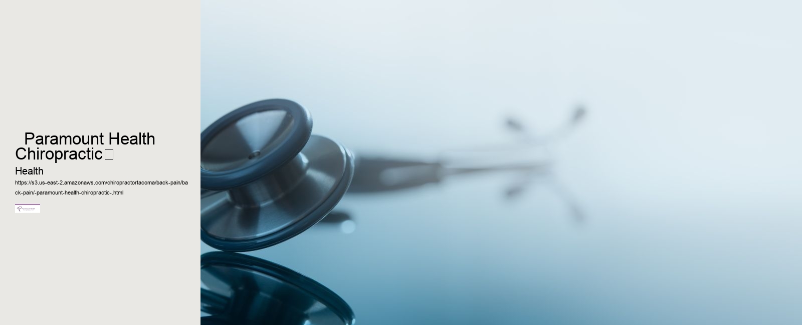   Paramount Health Chiropractic	 