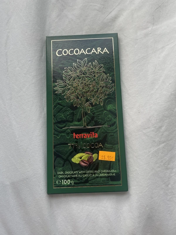 Cocoacara Terravita 77% Café-Cardamome