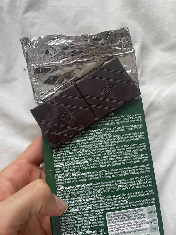 Cocoacara Terravita 77% Café-Cardamome