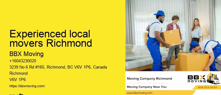 Experienced local movers Richmond