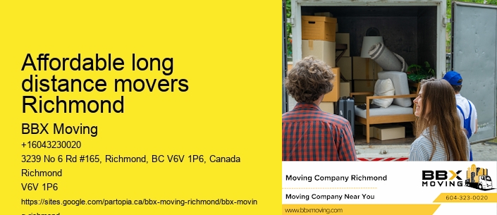 Affordable long distance movers Richmond