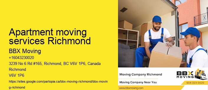 Apartment moving services Richmond