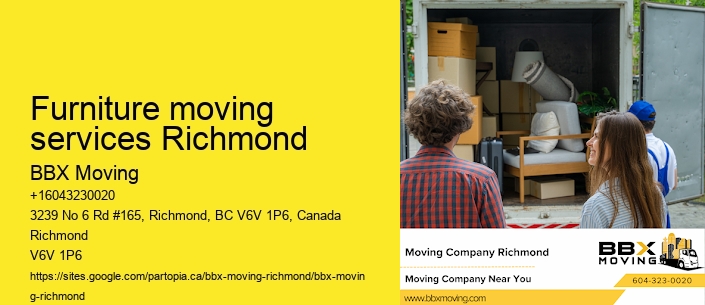 Furniture moving services Richmond