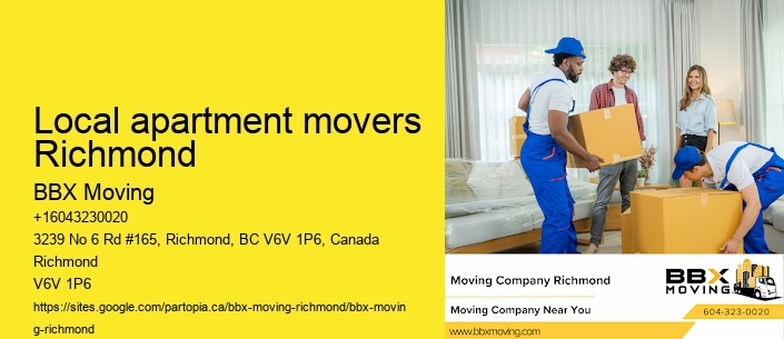Local apartment movers Richmond