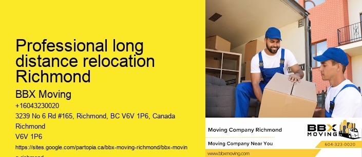 Professional long distance relocation Richmond