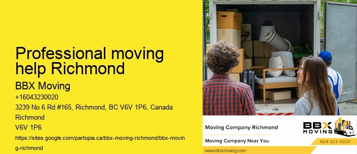Professional moving help Richmond