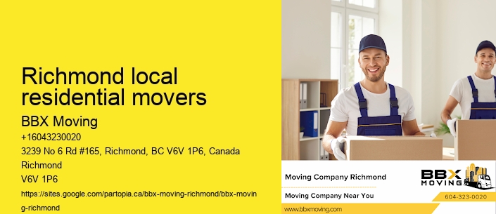 Richmond local residential movers
