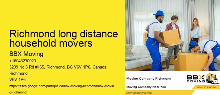Richmond long distance household movers