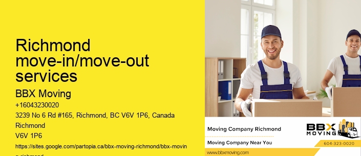 Richmond move-in/move-out services