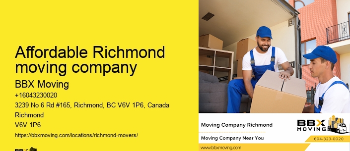 Affordable Richmond moving company