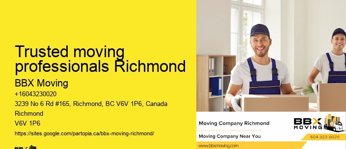 Trusted moving professionals Richmond