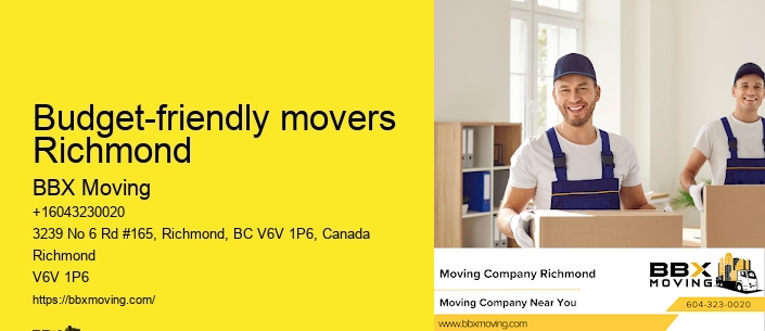 Budget-friendly movers Richmond