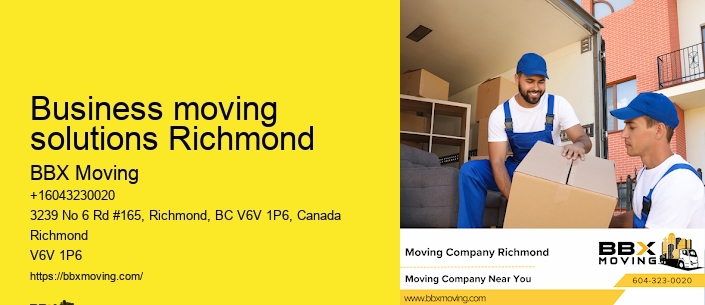 Business moving solutions Richmond