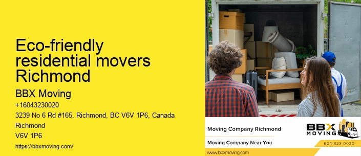 Eco-friendly residential movers Richmond