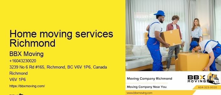 Home moving services Richmond