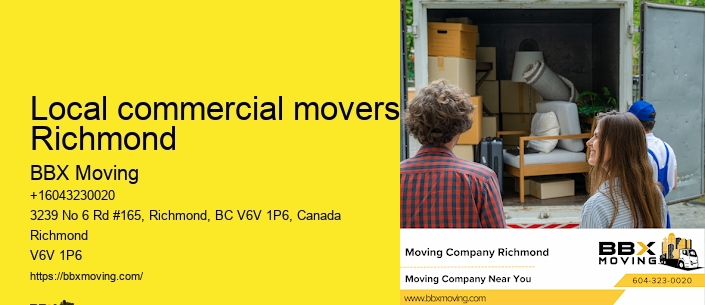 Local commercial movers Richmond