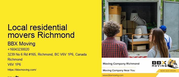 Local residential movers Richmond