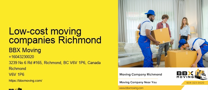 Low-cost moving companies Richmond