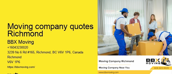 Moving company quotes Richmond