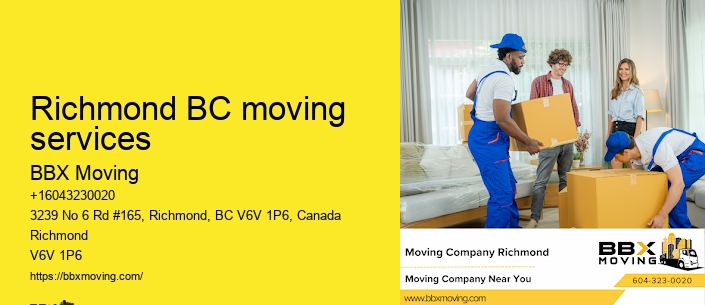 Richmond BC moving services