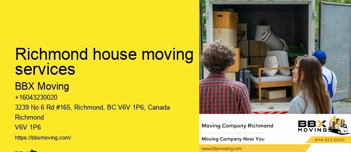 Richmond house moving services