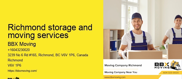 Richmond storage and moving services