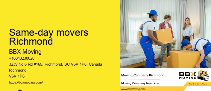 Same-day movers Richmond