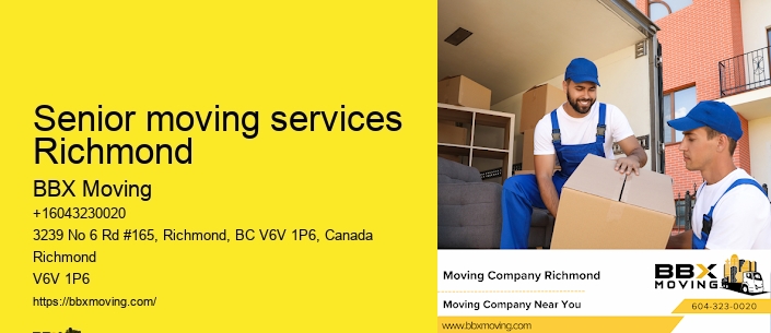 Senior moving services Richmond