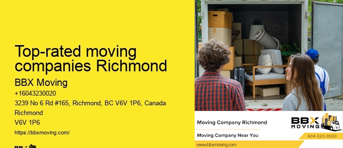 Top-rated moving companies Richmond