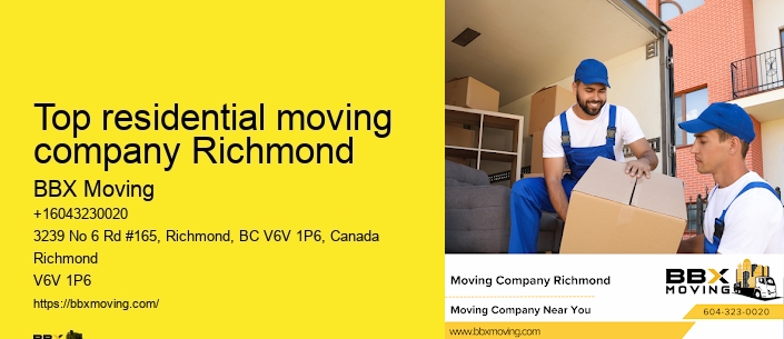 Top residential moving company Richmond