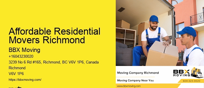 Affordable Residential Movers Richmond