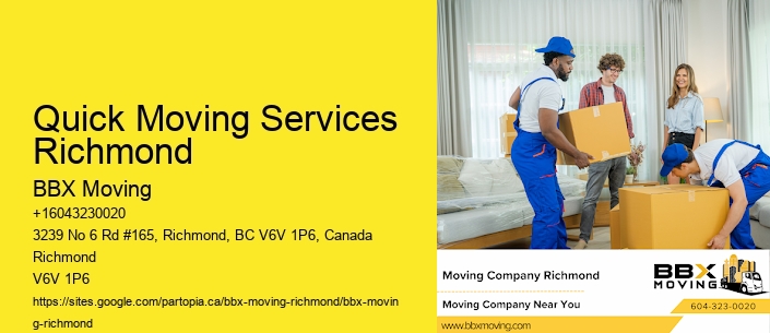 Quick Moving Services Richmond