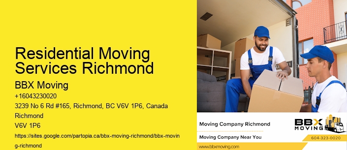 Residential Moving Services Richmond