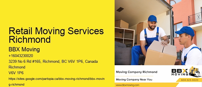 Retail Moving Services Richmond