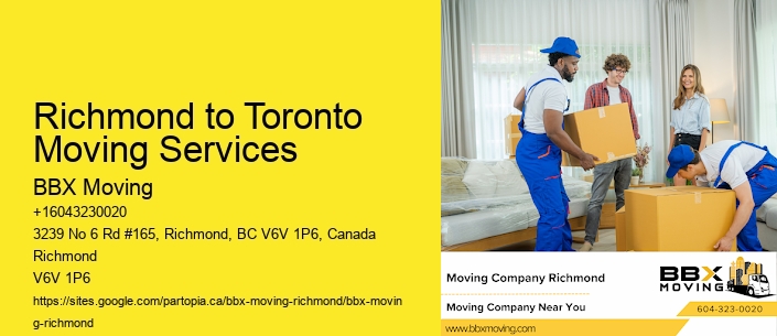 Richmond to Toronto Moving Services