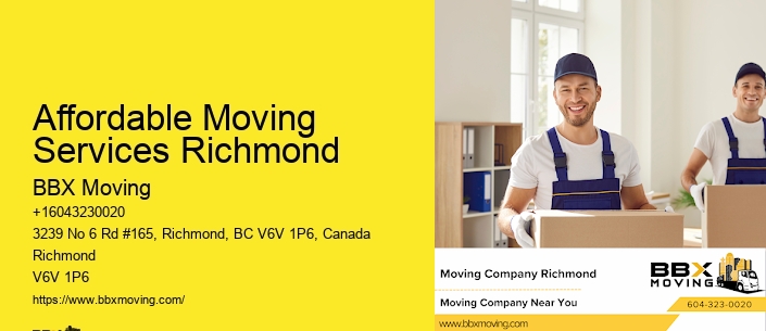 Affordable Moving Services Richmond