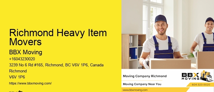 Richmond Heavy Item Movers