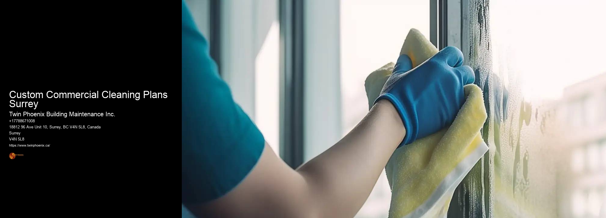 Custom Commercial Cleaning Plans Surrey