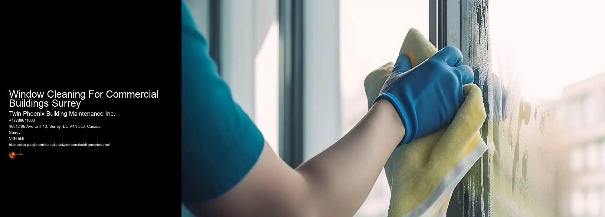 Window Cleaning For Commercial Buildings Surrey