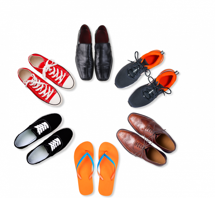 Shoes in a circle