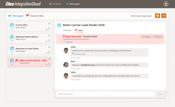 Cleo Integration Cloud - Stay Compliant, Manage SLAs, Error Resolution