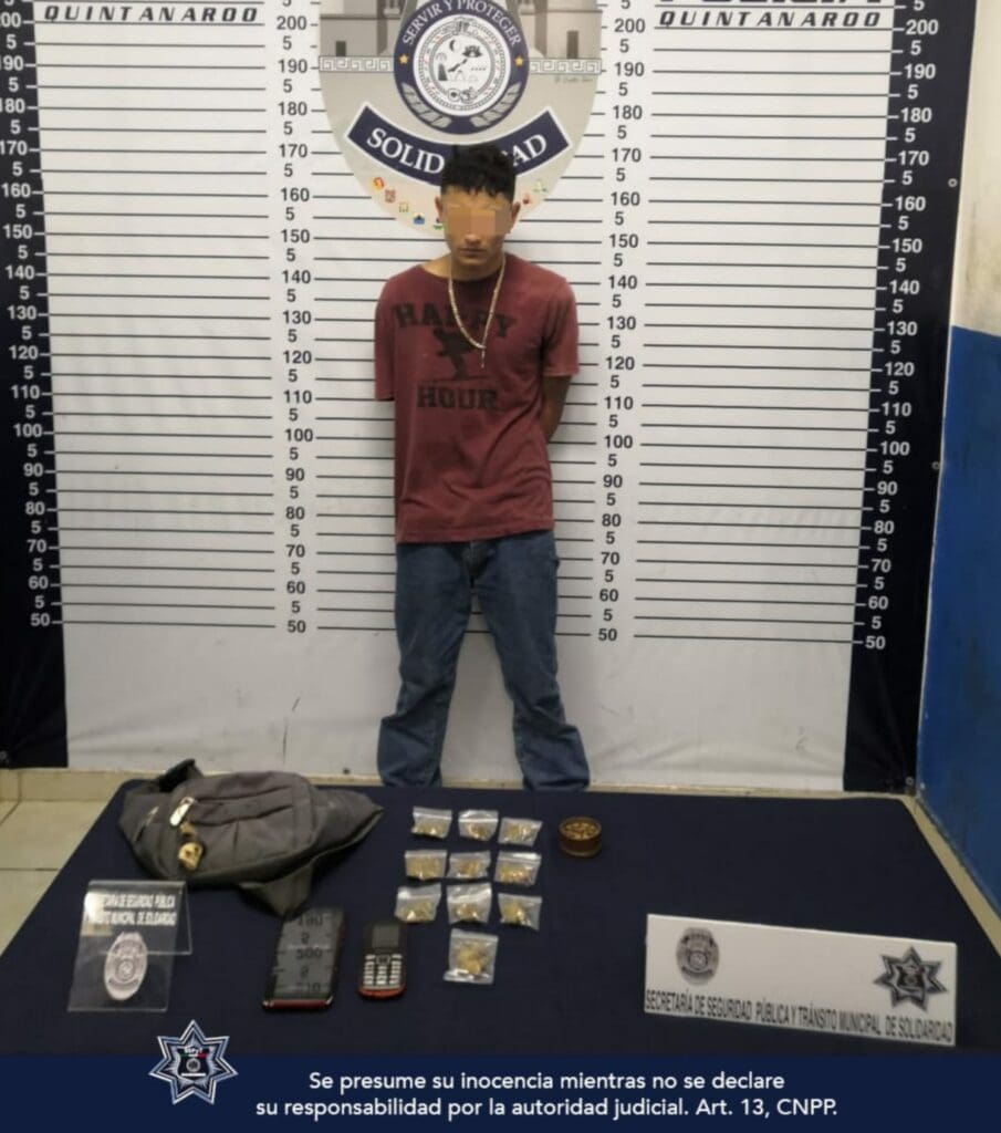 Capturan a sujeto con dosis de droga en la Colosio