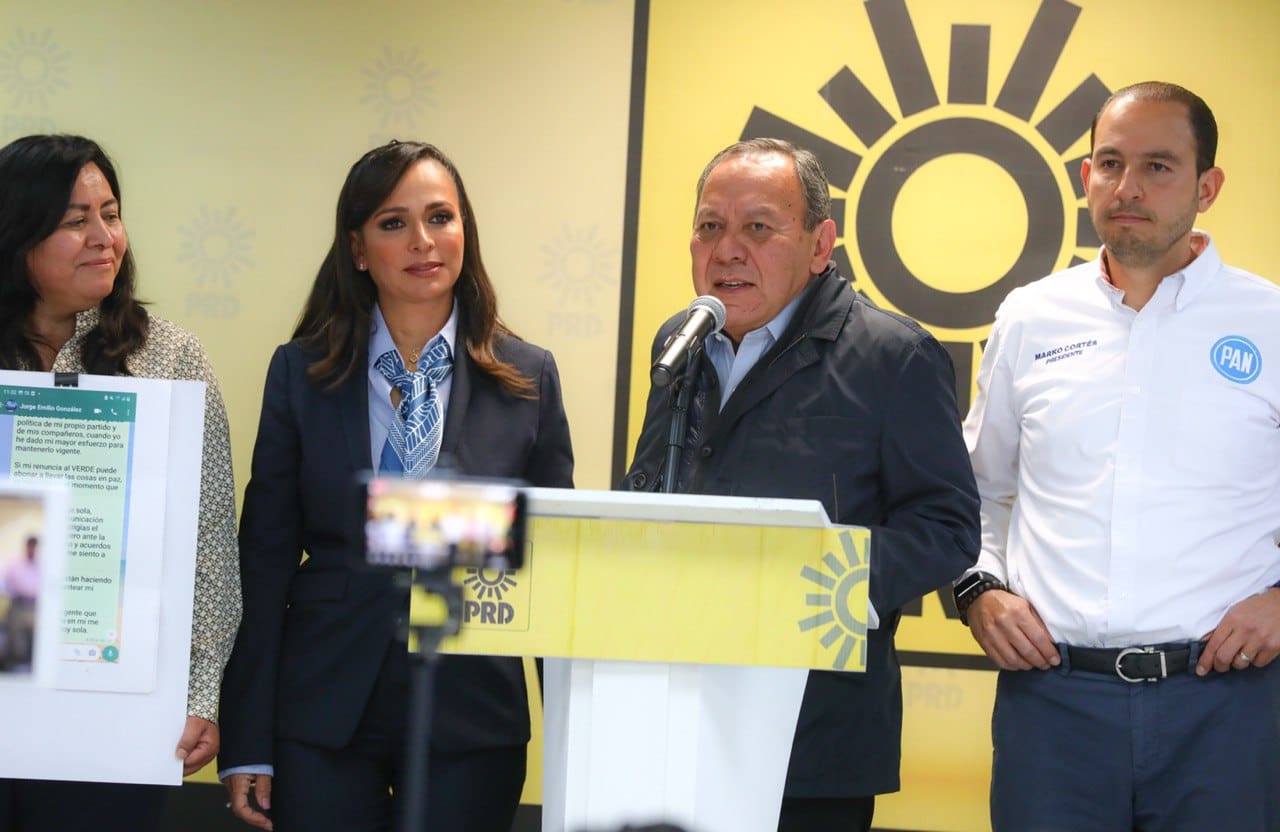 DIRIGENTES NACIONALES DEL PAN Y PRD RESPALDAN DENUNCIA DE LAURA FERNÁNDEZ