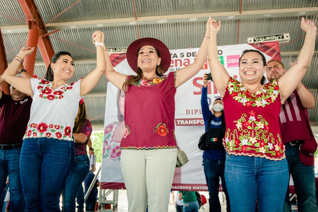 Junto a Mara Lezama, Silvia Dzul inicia defensa de la 4T en la zona maya de Quintana Roo