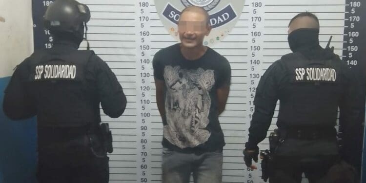Capturan a sujeto con crack en la Colosio de Playa del Carmen