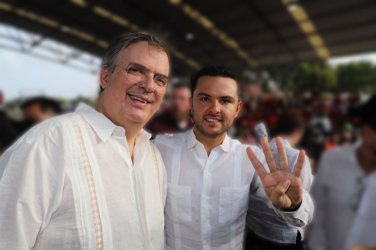 QRoo se fortalecerá con la llegada de la 4T, destaca Pablo Bustamante, en la visita de Marcelo Ebrad a Cancún