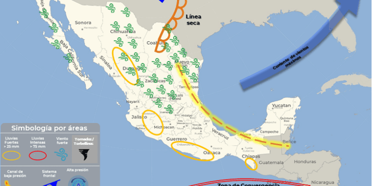 Algunos chubascos para Quintana Roo