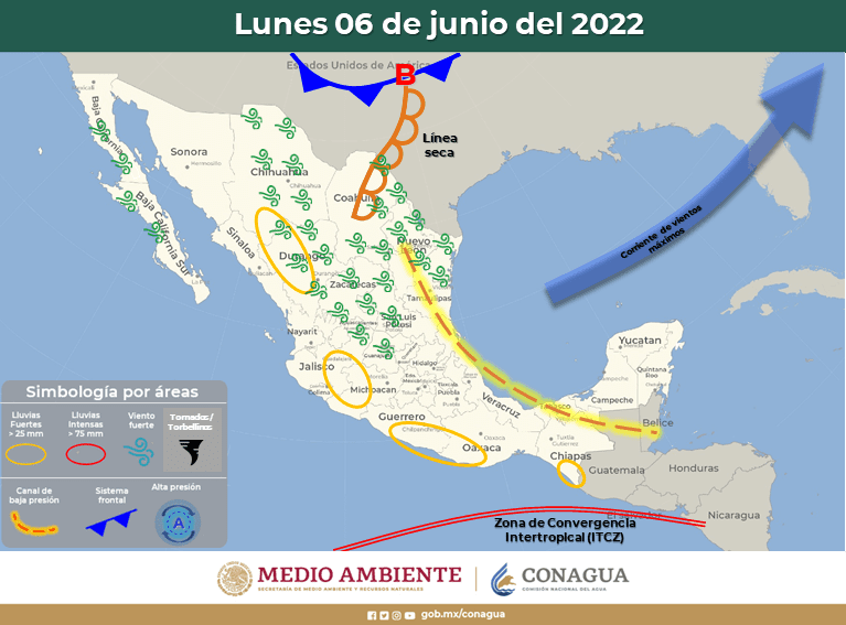 Algunos chubascos para Quintana Roo
