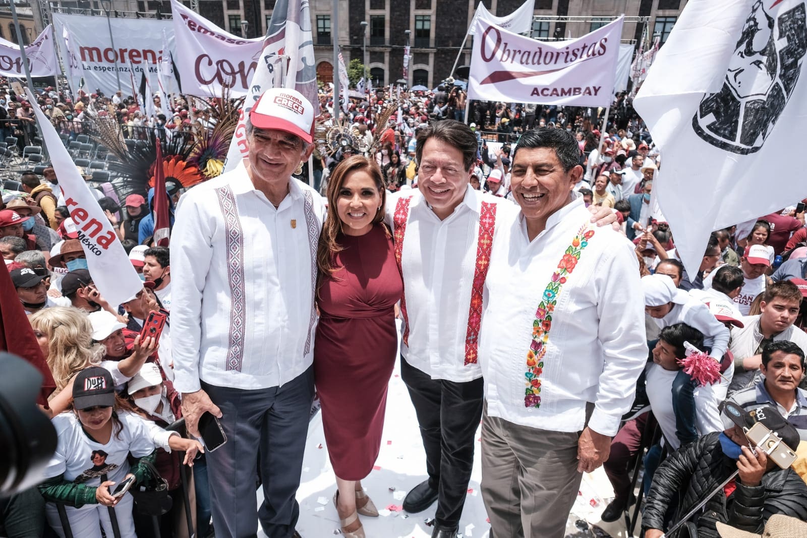 Acude Mara Lezama a encuentro de unidad de Morena Nacional