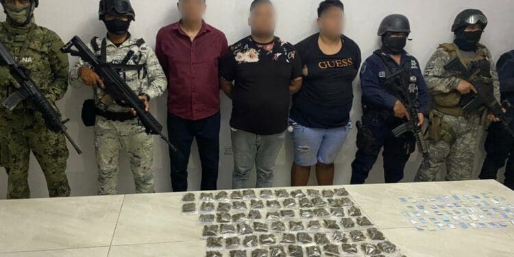 Caen 9 presuntos narcomenudistas en zona hotelera de Tulum￼